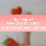 The Role of Advocacy in Eating Disorder Awareness Campaigns