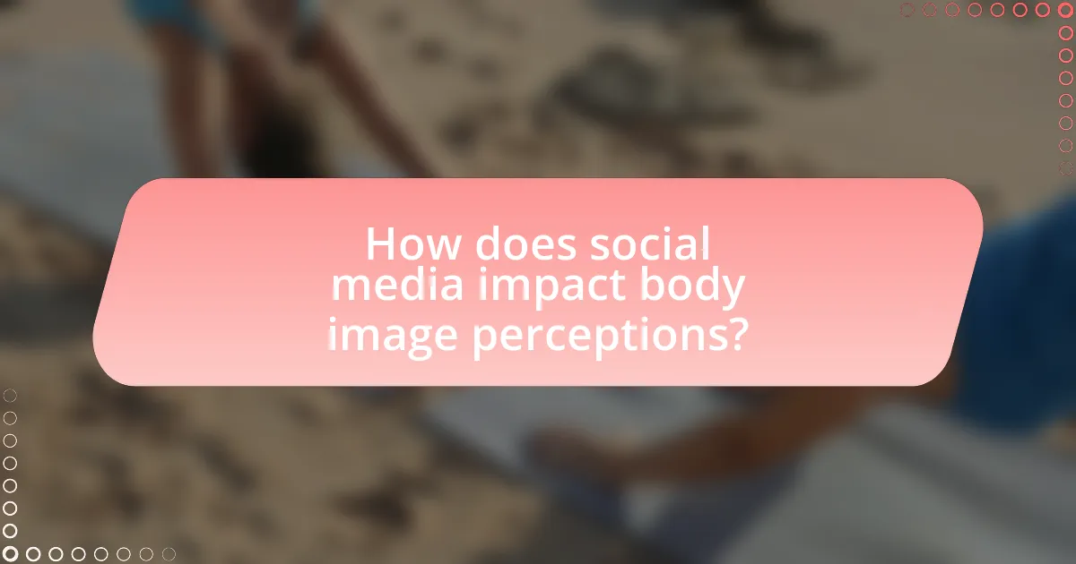 How does social media impact body image perceptions?