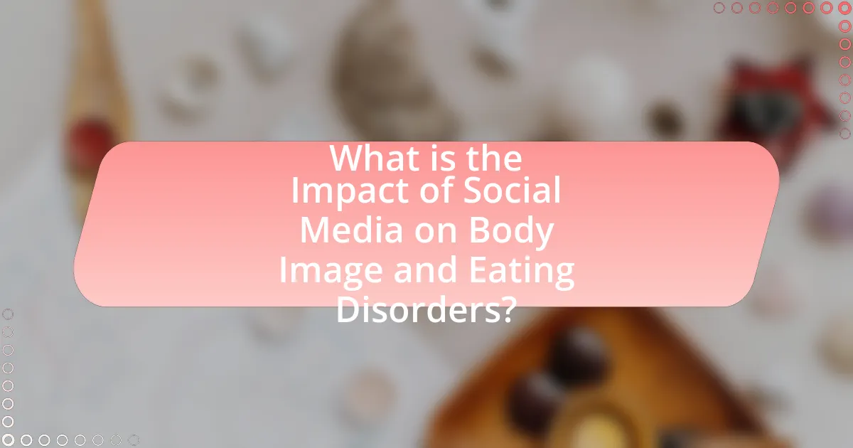 What is the Impact of Social Media on Body Image and Eating Disorders?
